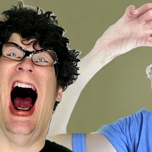 Prompt: sean schemmel screaming