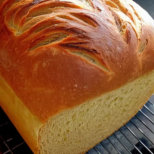 Prompt: delicious fresh bread loaf