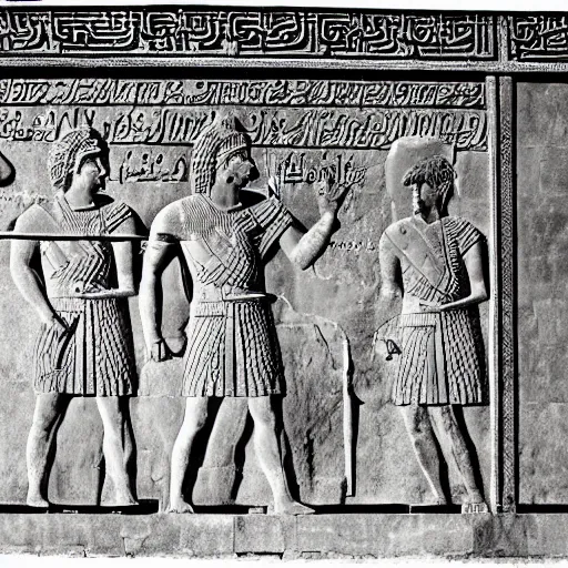 Prompt: alexander the great at the gates of persepolis