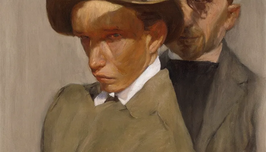 Prompt: painting by borremans, self - portrait, detailed, stunning