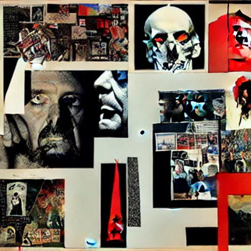 Image similar to a paper collage of armageddon, a god of death stands in the middle, kurt schwitters, richard hamilton, joe webb, chambliss giobbi, lynn skordal, derek gores, barbara kruger, jacques villegle.