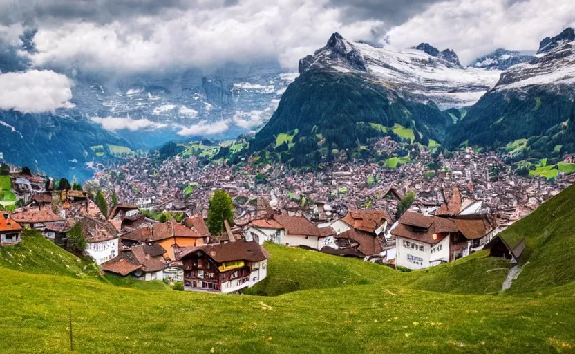 Image similar to Beautiful switzerland landscape heaven