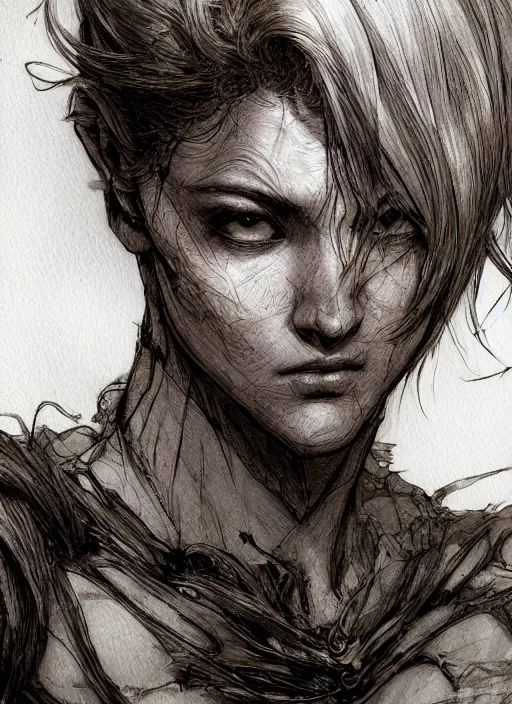 Image similar to portrait, A briar heart, watercolor, dramatic lighting, cinematic, establishing shot, extremely high detail, foto realistic, cinematic lighting, pen and ink, intricate line drawings, by Yoshitaka Amano, Ruan Jia, Kentaro Miura, Artgerm, post processed, concept art, artstation, matte painting, style by eddie mendoza, raphael lacoste, alex ross