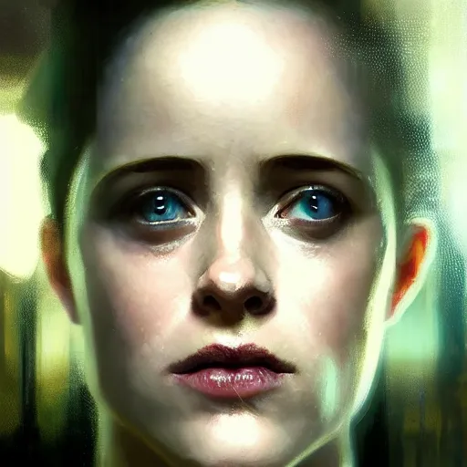 Image similar to claire foy, hyperrealistic portrait, bladerunner street, art of elysium by jeremy mann and alphonse mucha, fantasy art, photo realistic, dynamic lighting, artstation, poster, volumetric lighting, very detailed face, 4 k, award winning