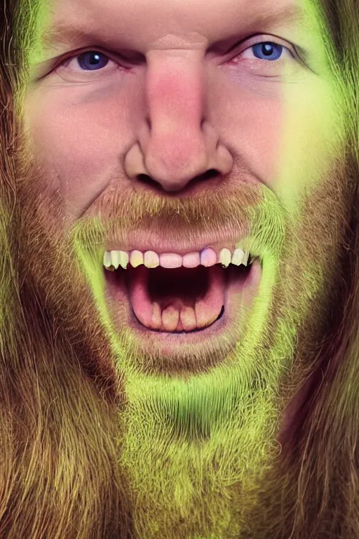 Prompt: aphex twin, unprocessed colors, # nofilter, shot by annie leibovitz, realistic vfx simulation