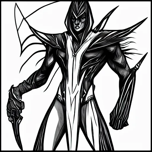 Image similar to aatrox lineart