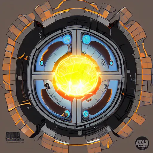 Prompt: nuclear fusion reactor, cartoon style, artstation, highly detailed