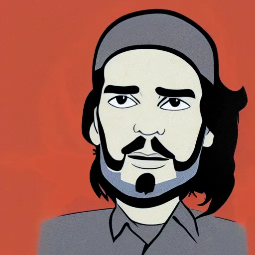 Image similar to che guevara as a pixar character