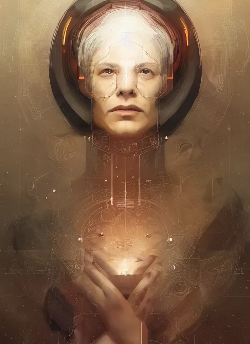 Prompt: beyond the logical hermetic seal with respect to ideologies, there remains much work to be done when it comes to understanding how such closures shape prune one's perceptual space, photorealistic portrait by michael komarck, greg rutkowski, victo ngai, artgerm and j. dickenson