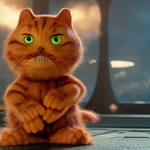 Image similar to garfield in avengers ( 2 0 1 2 )