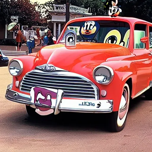 Prompt: car vintage Disney