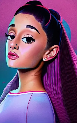 Prompt: painting of Ariana Grande by Balaskas, Christopher