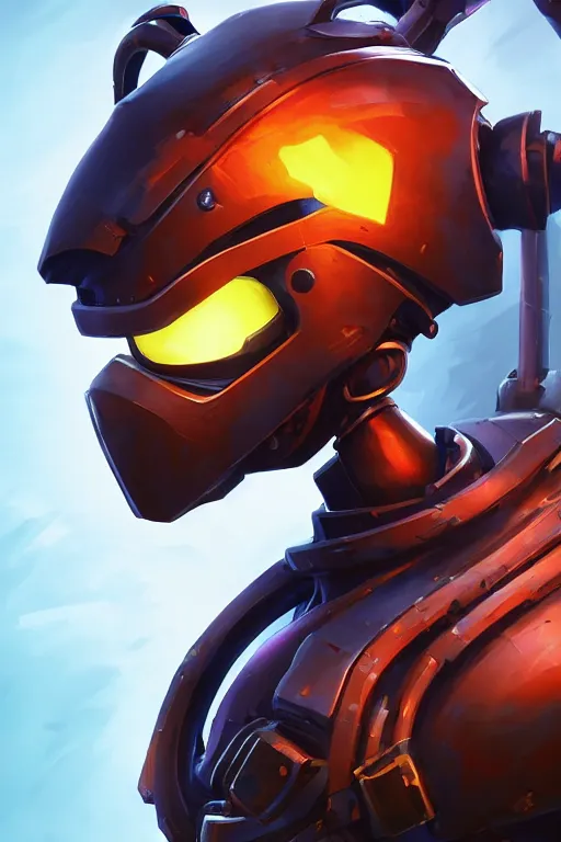 Image similar to epic mask helmet robot ninja portrait stylized as fornite style game design fanart by concept artist gervasio canda, behance hd by jesper ejsing, by rhads, makoto shinkai and lois van baarle, ilya kuvshinov, rossdraws global illumination radiating a glowing aura global illumination ray tracing hdr render in unreal engine 5