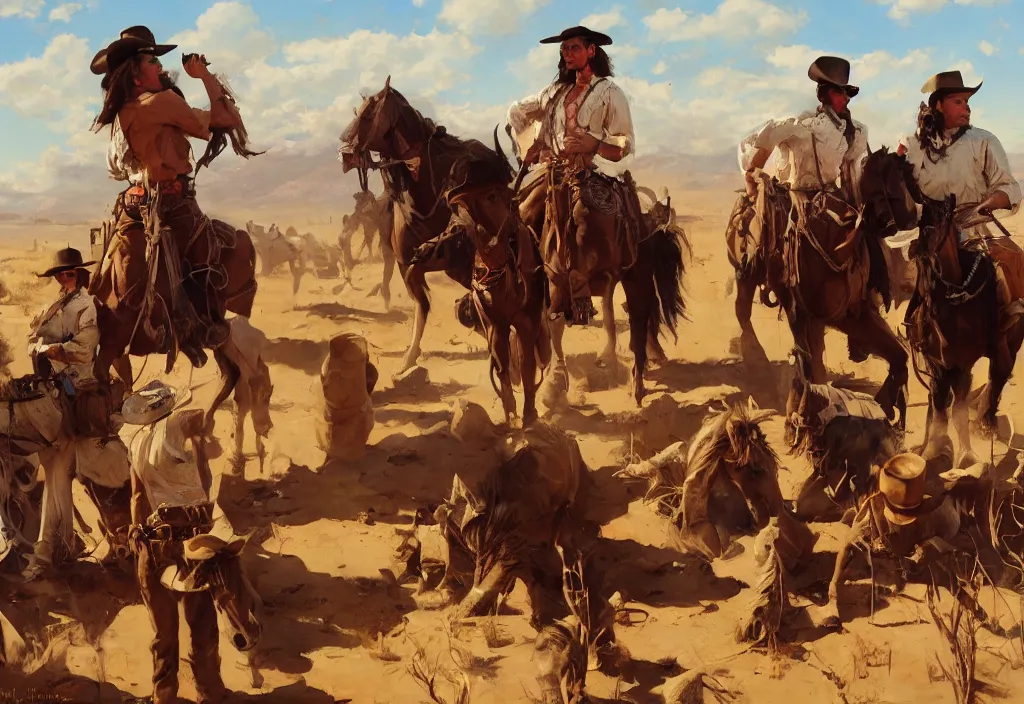 Image similar to greg manchess painting of a wild west abandoned cheyenne town landscape with any person or horse in the painting only buildings in the year 1 8 5 0, nobody living there, painting, trending on artstation, by huang guangjian and gil elvgren and sachin teng