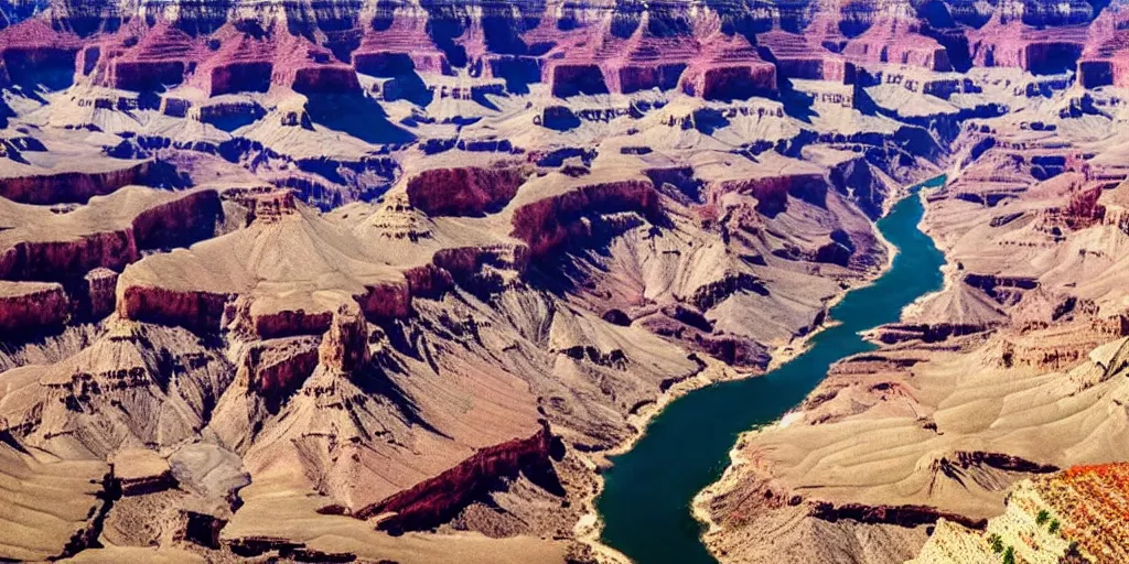 Prompt: spherical photo of the grand canyon