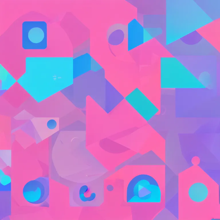 Prompt: material design logo for a research lab, attention, distraction, cute cyberpunk kawaii aesthetic. minimalist, vector art illustration, made with illustrator, trending on artstation hq, deviantart, vibrant colors, digital art, concept art, logotype design, 8 khd post - processing, smooth, sharp focus, winning award masterpiece, pastel tones