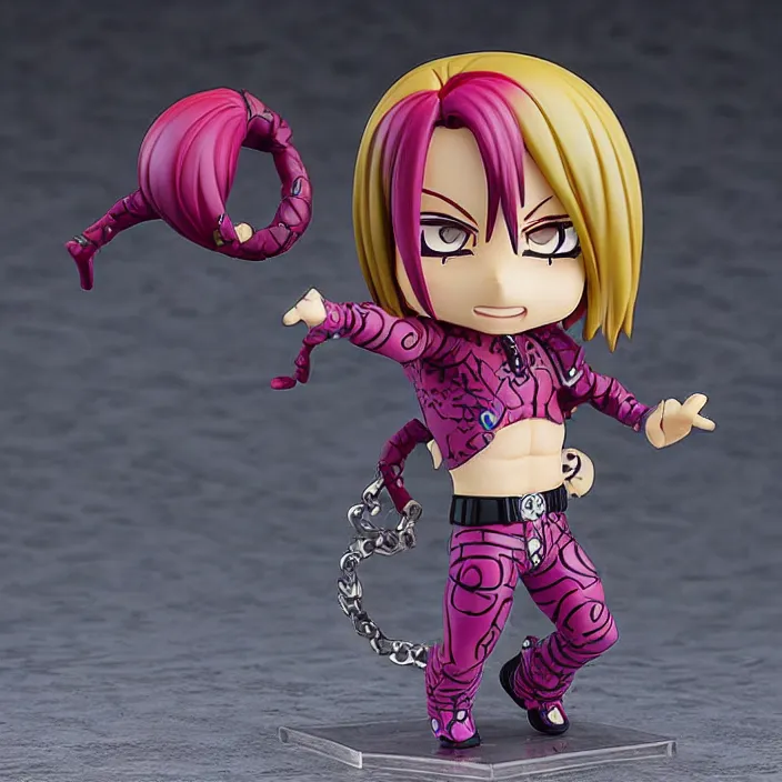 Image similar to diavolo, an anime nendoroid of diavolo, jojos bizarre adventure, figurine, detailed product photo