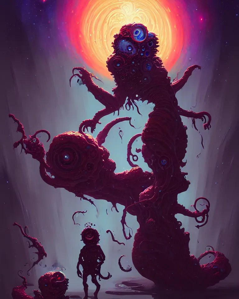 Image similar to your mom is a cosmic horror by bruce brenneise and wayne haag and peter mohrbacher, digital concept art, trending on cgsociety, trending on artstation