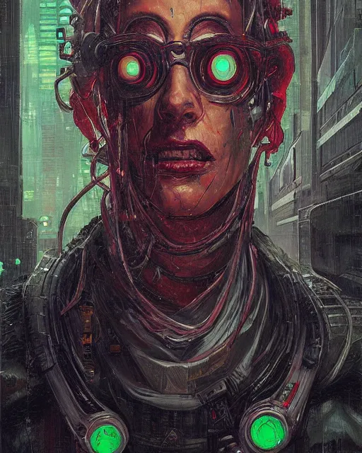 Prompt: portrait of cyberpunk cthulhu by greg rutkowski in the style of egon schiele