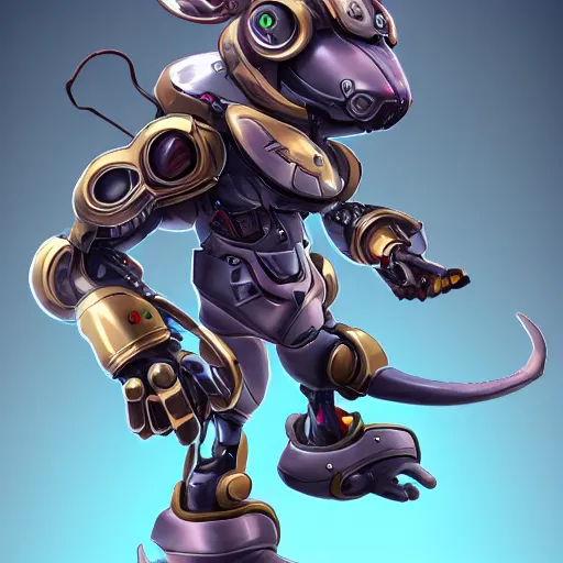 Image similar to cyborg mouse in league of legends style