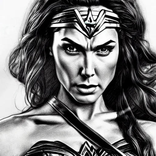 wonder woman sketch