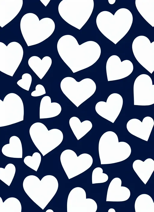 Image similar to minimalist repeating hearts pattern