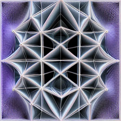 Image similar to 3d fractal render, hypercube