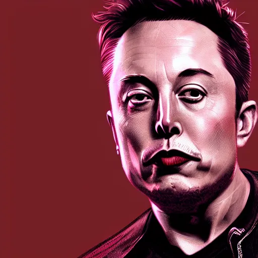 Prompt: detailed elon musk, stoned, smoking a joint, smoke wisps, micro details, 4 k, high contrast, concept art, bokeh, portrait, offset