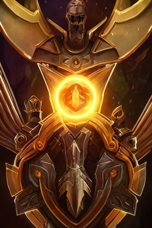 Image similar to shield fantasy epic legends game icon stylized digital illustration radiating a glowing aura global illumination ray tracing hdr fanart arstation by ian pesty and katarzyna da „ bek - chmiel