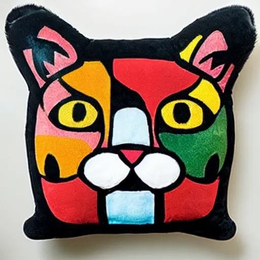 Prompt: “pop art of cat plushy”