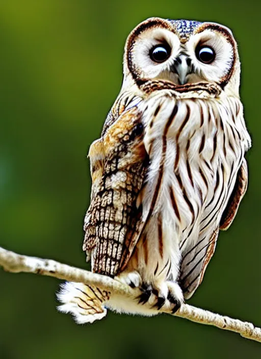 Image similar to bee - owl hybrid