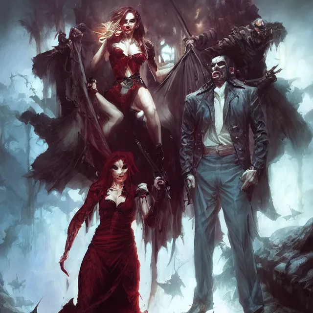 Image similar to vampire the masquerade bloodlines, by stanley artgerm lau, wlop, rossdraws, frank frazetta, andrei riabovitchev, marc simonetti