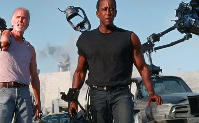 Image similar to VFX film James Cameron's The Terminator starring Jaleel White