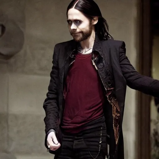 Prompt: Jared Leto as a vampire