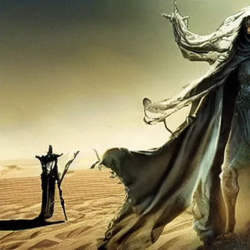 Image similar to sand wraith movie still amazing