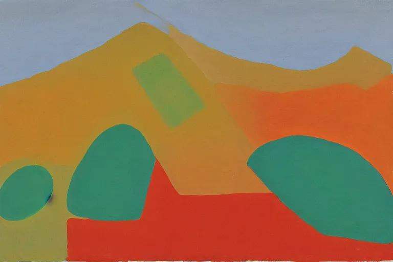 Image similar to artwork by etel adnan