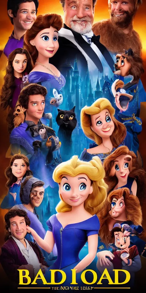 a poster for a really bad Disney animated movie, Stable Diffusion