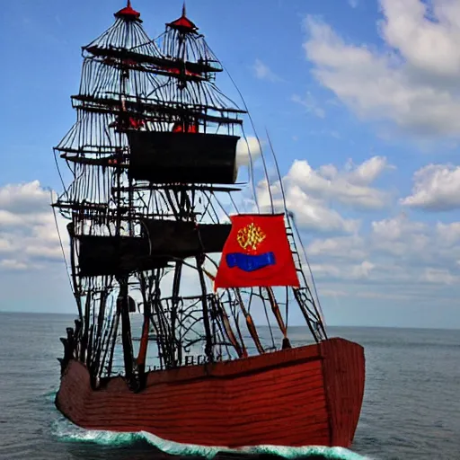 Prompt: soviet pirate ship
