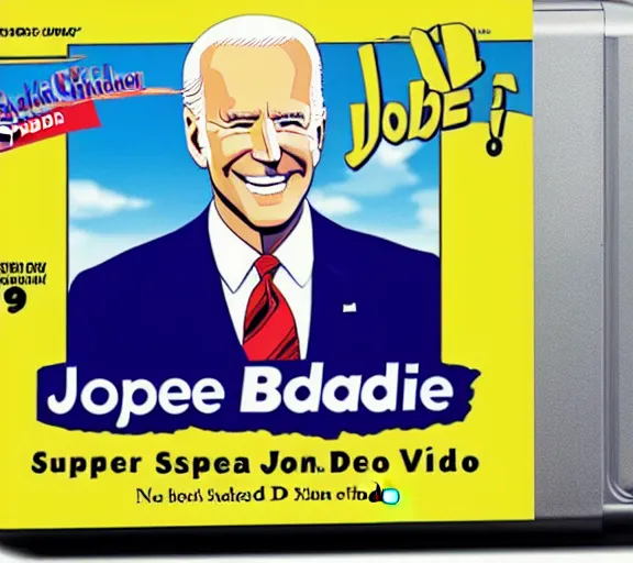 Prompt: SEALED Super Joe Biden, Nintendo DS Video Game