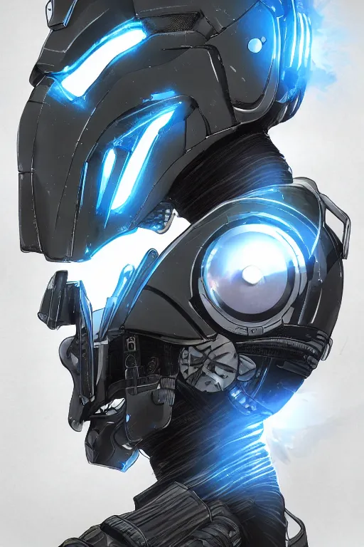 Image similar to cyber cyborg ninja mask helmet metal gear solid artic suit swat commando, global illumination ray tracing hdr fanart arstation by sung choi and eric pfeiffer and gabriel garza and casper konefal, a spectacular view cinematic rays of sunlight comic book illustration, by john kirby