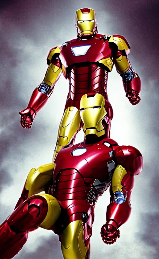 Prompt: Still of George Costanza as Iron Man