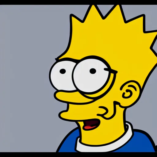 Prompt: Bart Simpson, style of 鹿 野, artstation, 8K