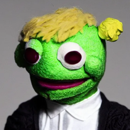 Image similar to yung lean as a muppet