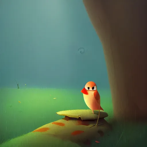 Image similar to a storybook illustration by goro fujita! a bird in a forest, sharp focus, highly detailed, artstation