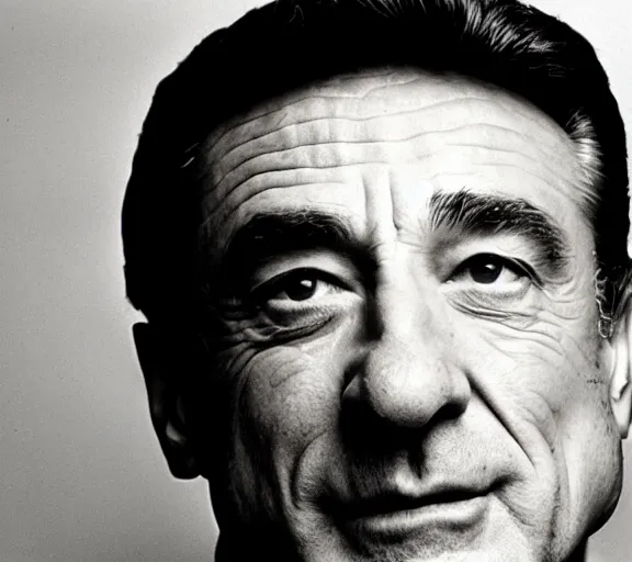 Prompt: a studio photograph of Robert DeNiro