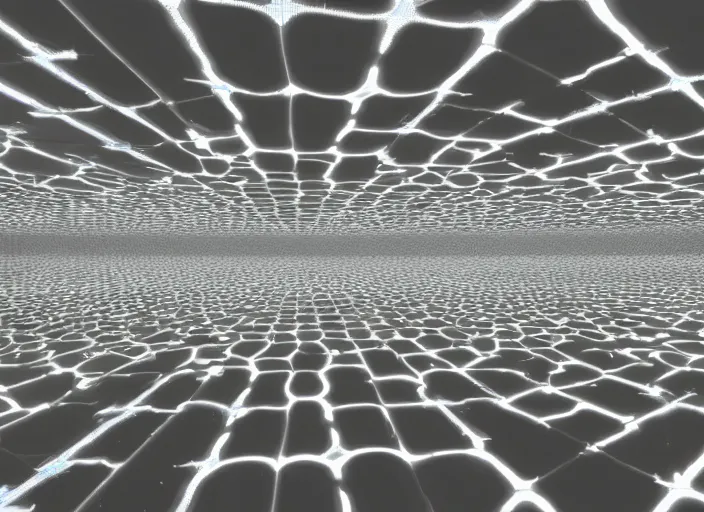 Prompt: infinity mirror room pure tectonic dilation biomechanical ceramic extension