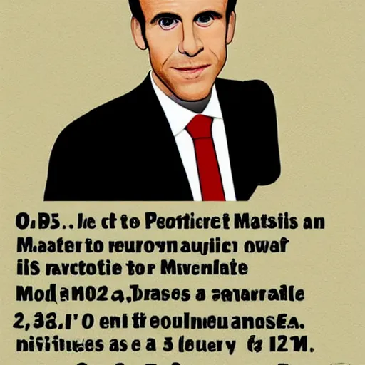 Image similar to portrait of a Macron made of €