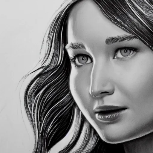 Prompt: 3 5 mm beautiful b & w front shot of jennifer lawrence, behind her on a chalkboard detailed drawings of data etl strategy, highly detailed, trending on artstation, 1 9 2 0 x 1 0 8 0