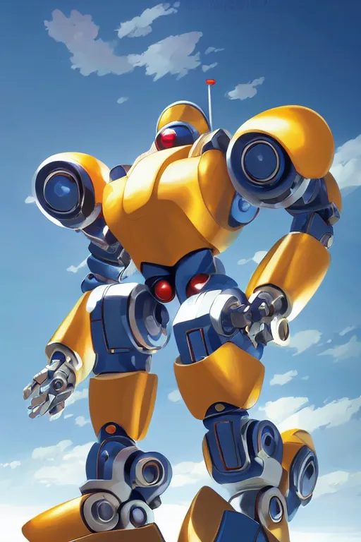 Image similar to metabots medabots medarotto medarot robot minimalist comics, behance hd by jesper ejsing, by rhads, makoto shinkai and lois van baarle, ilya kuvshinov, rossdraws global illumination ray tracing hdr radiating a glowing aura