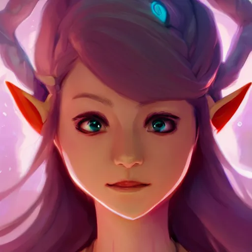 Image similar to a portrait of a cinematic still of the happy zelda, art by lois van baarle and loish and ross tran and rossdraws and sam yang and samdoesarts and artgerm and saruei and takaya imamura, digital art, highly detailed, intricate, sharp focus, trending on artstation hq, deviantart, unreal engine 5, 4 k uhd image